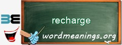 WordMeaning blackboard for recharge